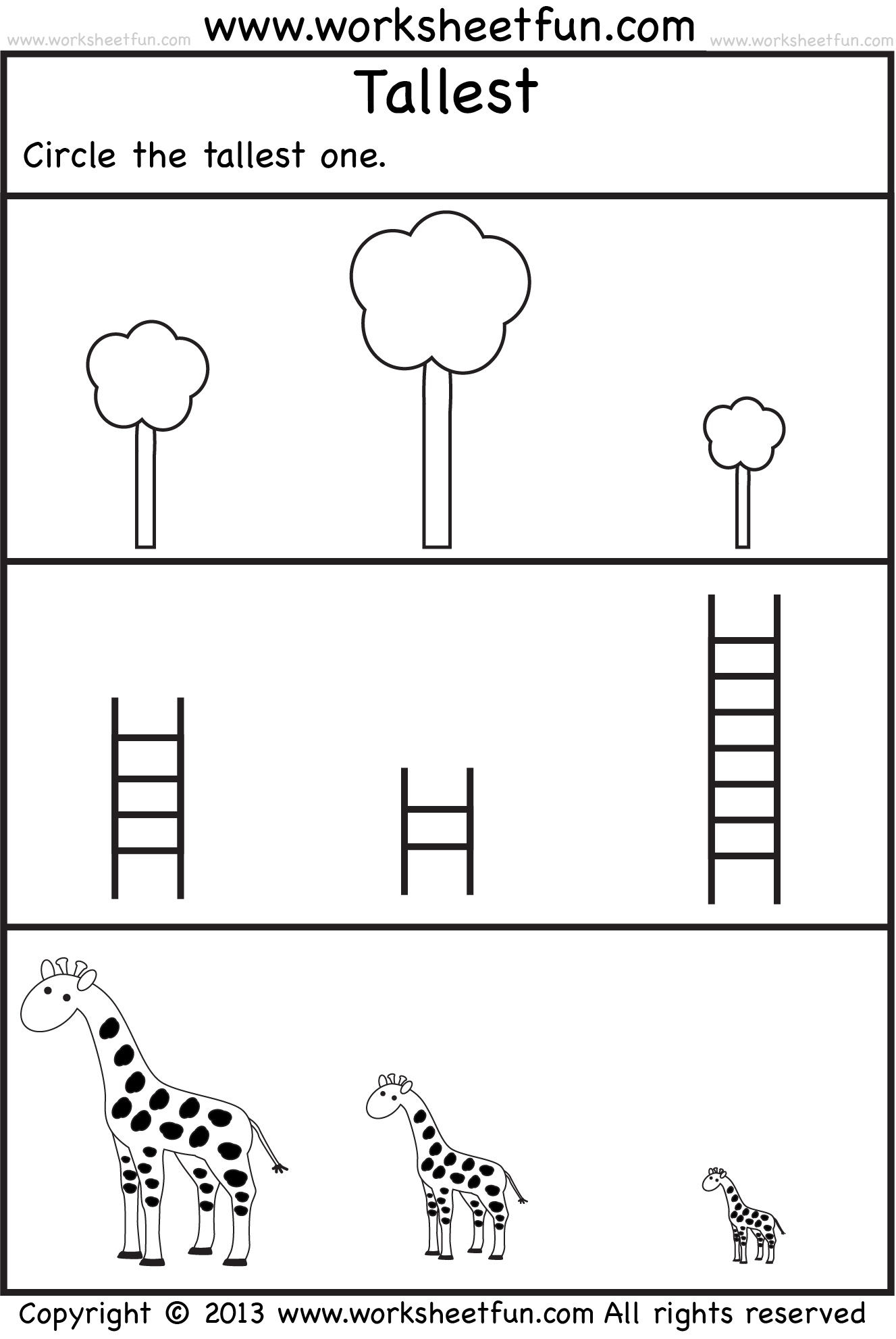 Free Preschool Printables Worksheets