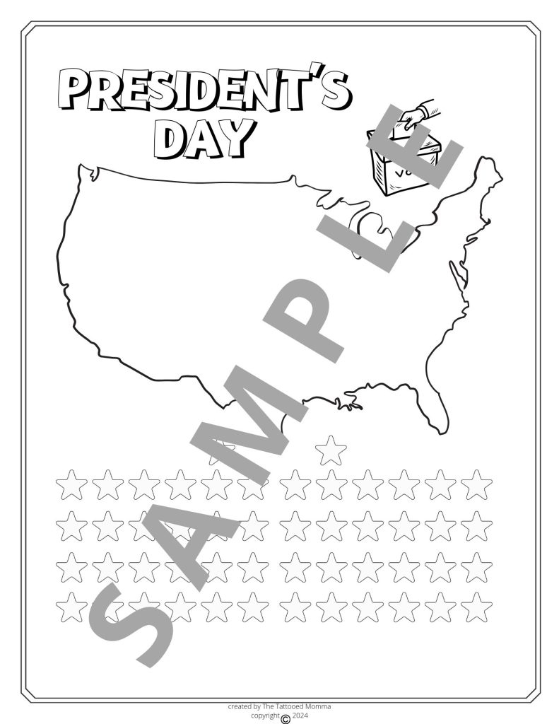 President s Day Homeschool Worksheets Free Printable