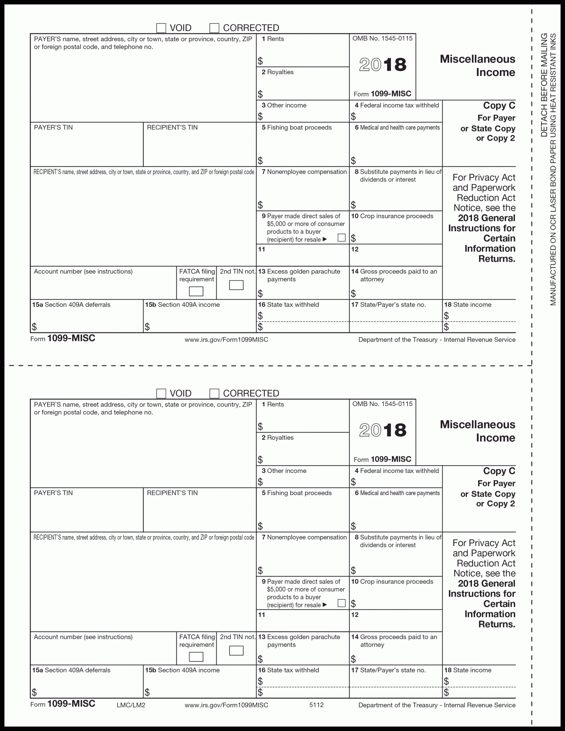 Free Printable 1099 Form