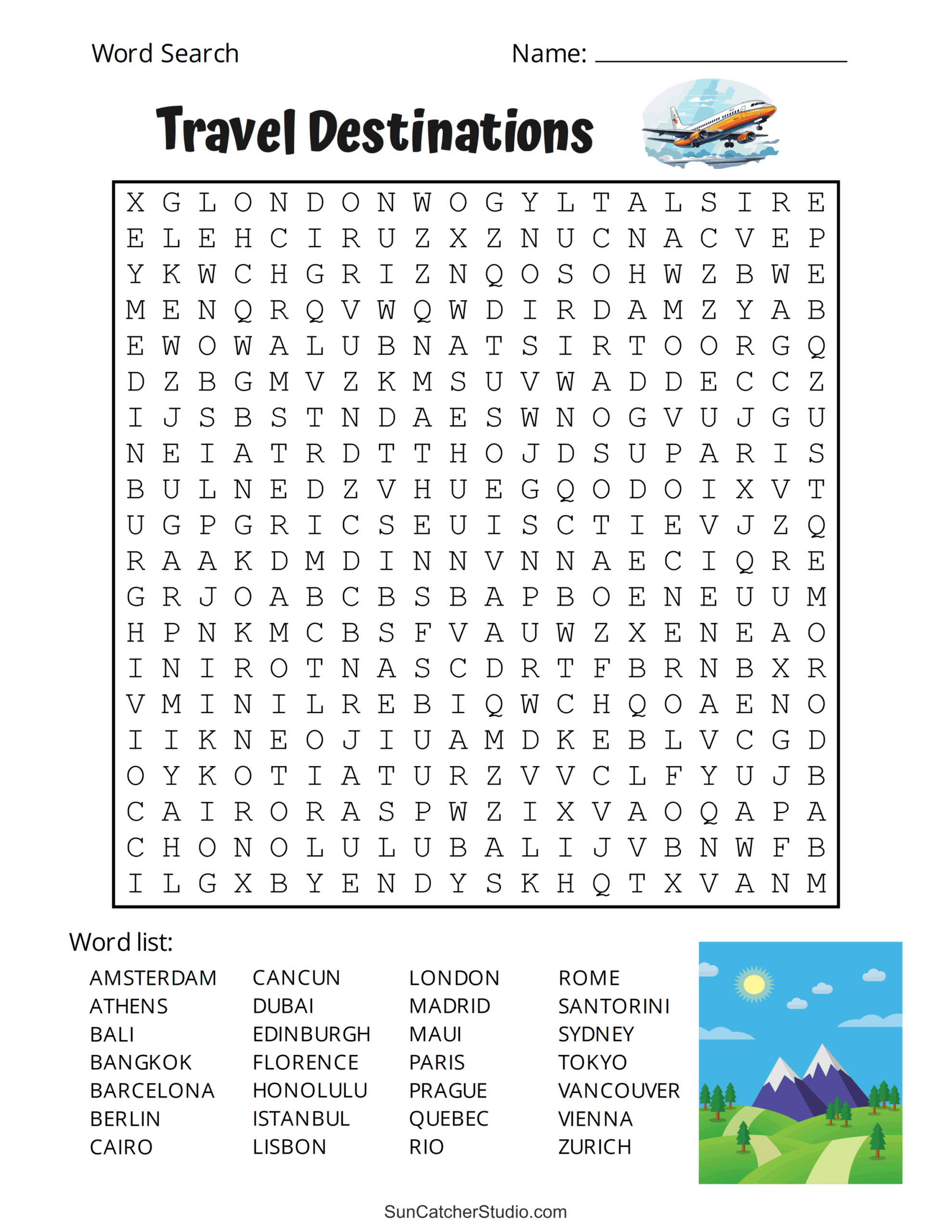 Printable Fun Worksheets For Adults