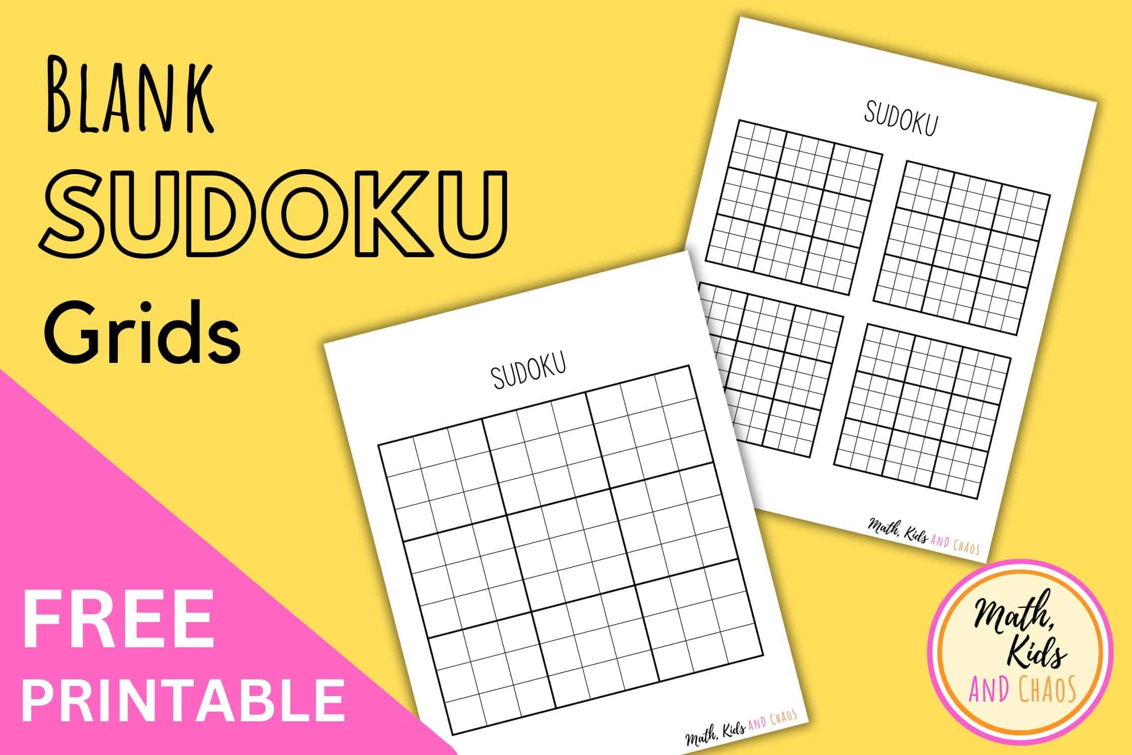 Sudoku Forms Printable