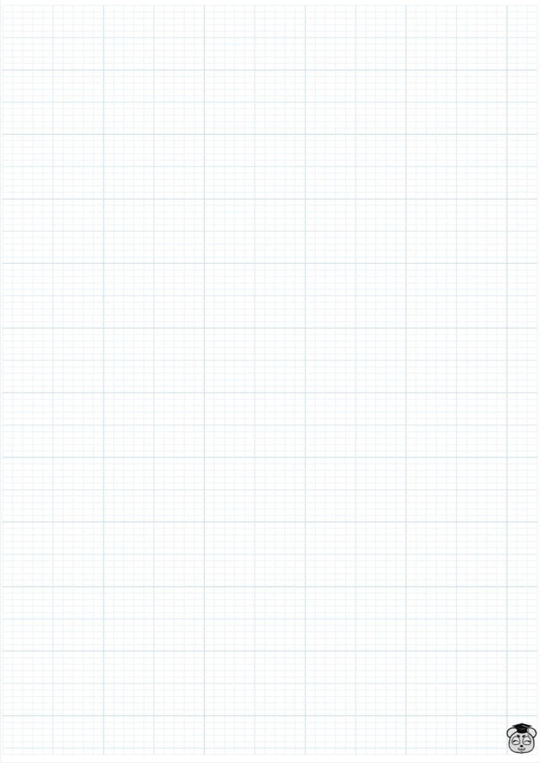 Printable blue 0 25cm Grid Paper For Science And Math Excellence Etsy