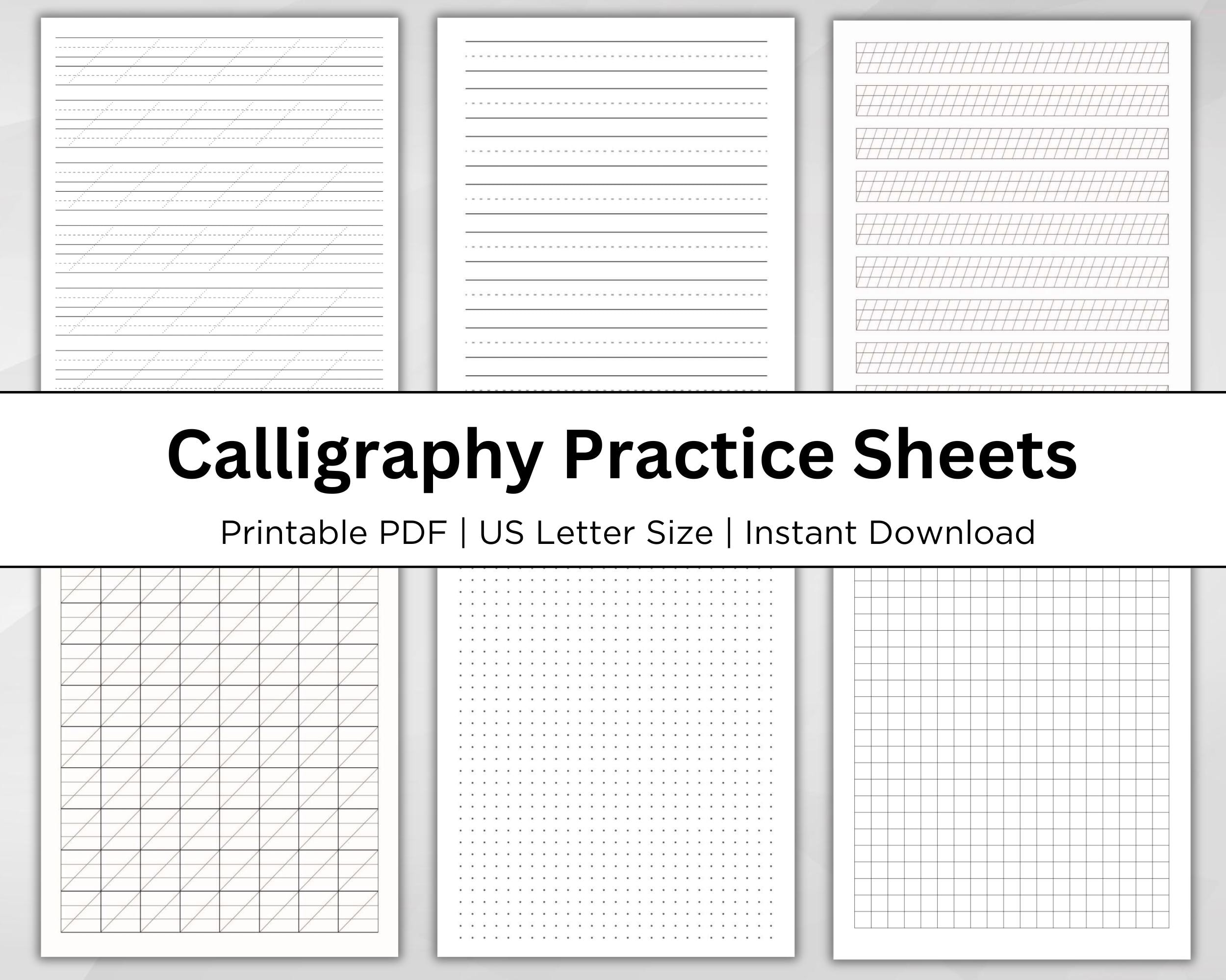 Calligraphy Paper Printable