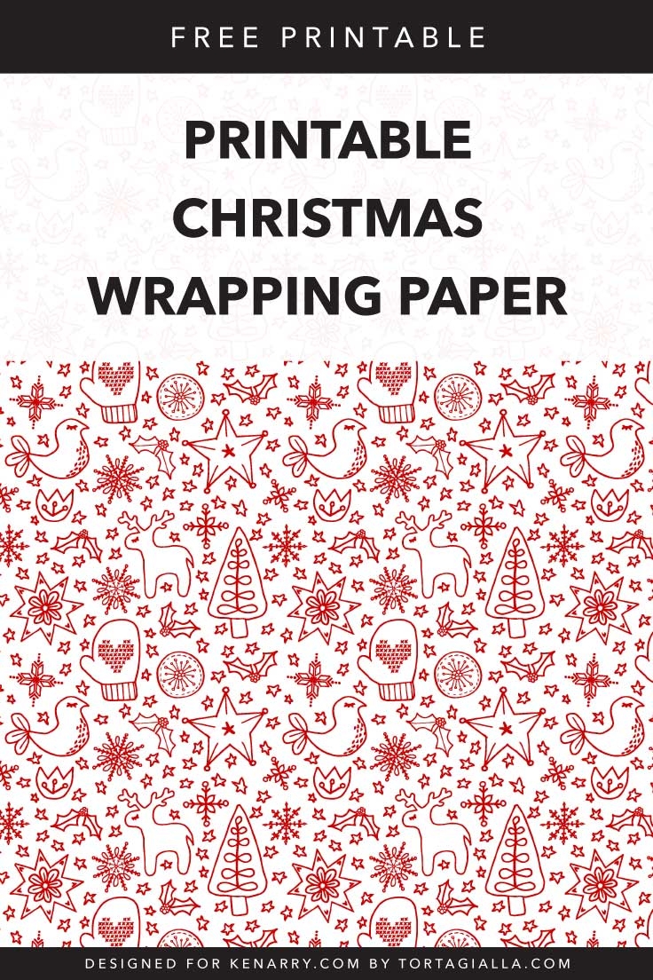 Free Christmas Wrapping Paper Printable