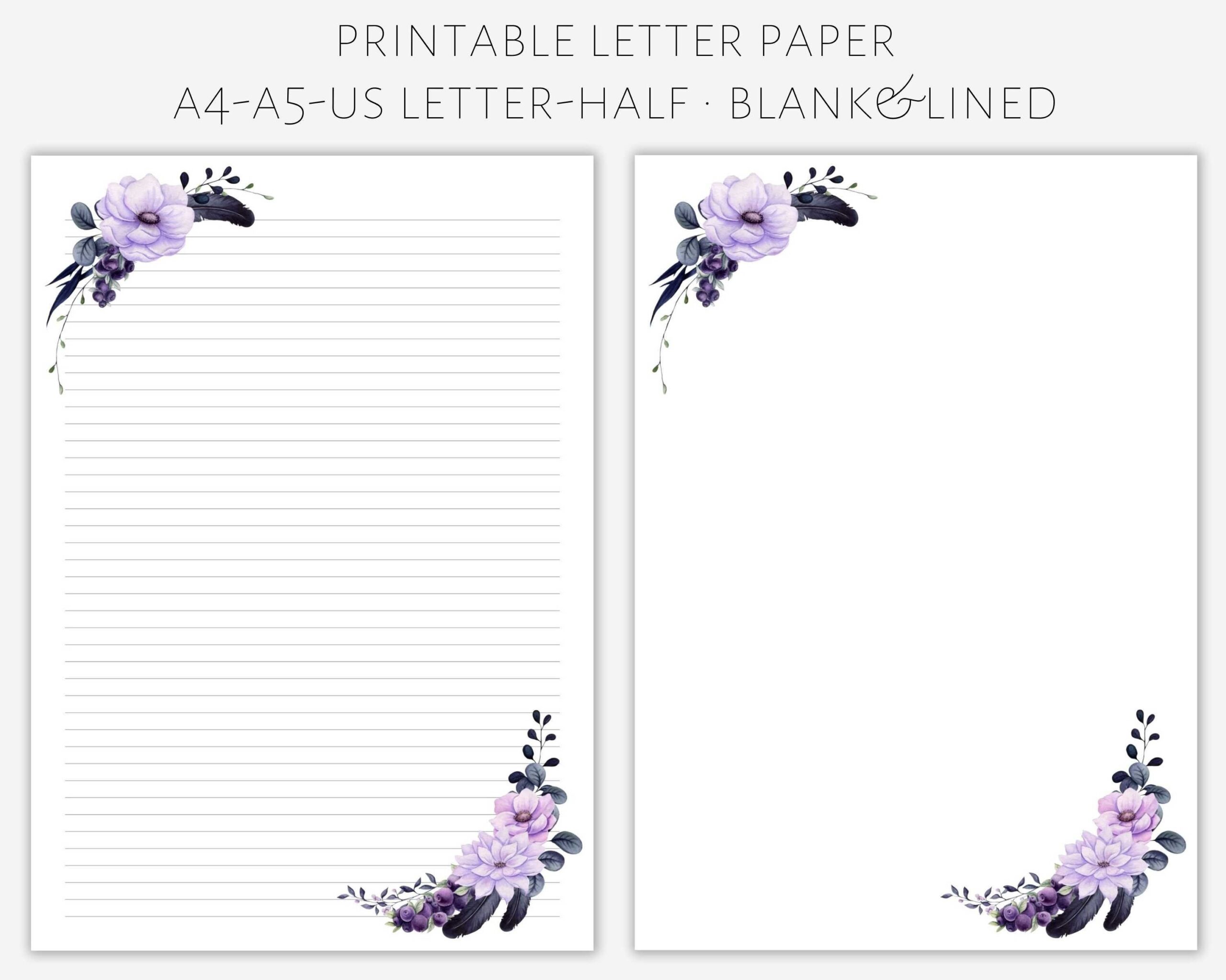 Printable Letter Paper