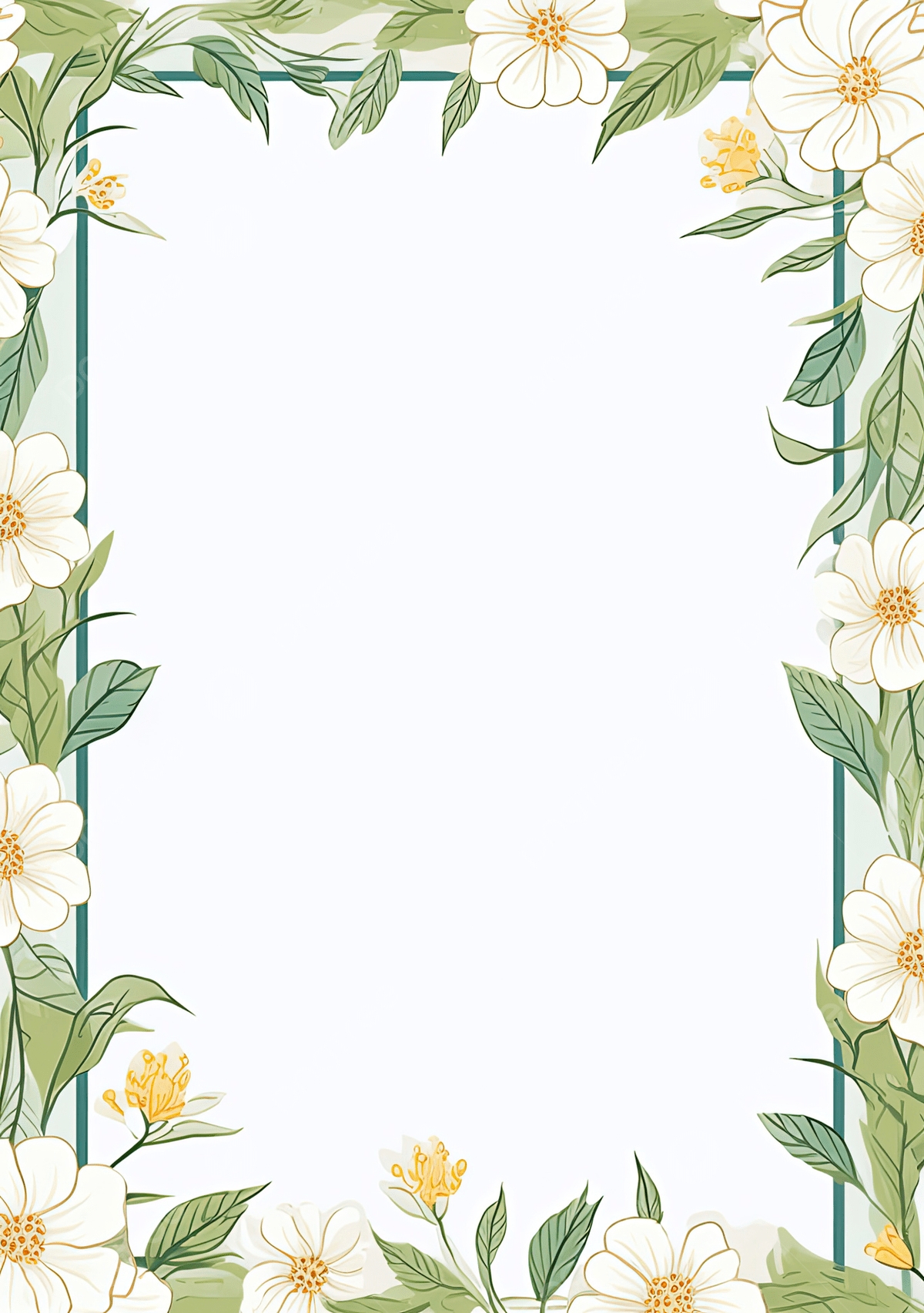 Printable Floral Paper Borders Background Wallpaper Image For Free Download Pngtree