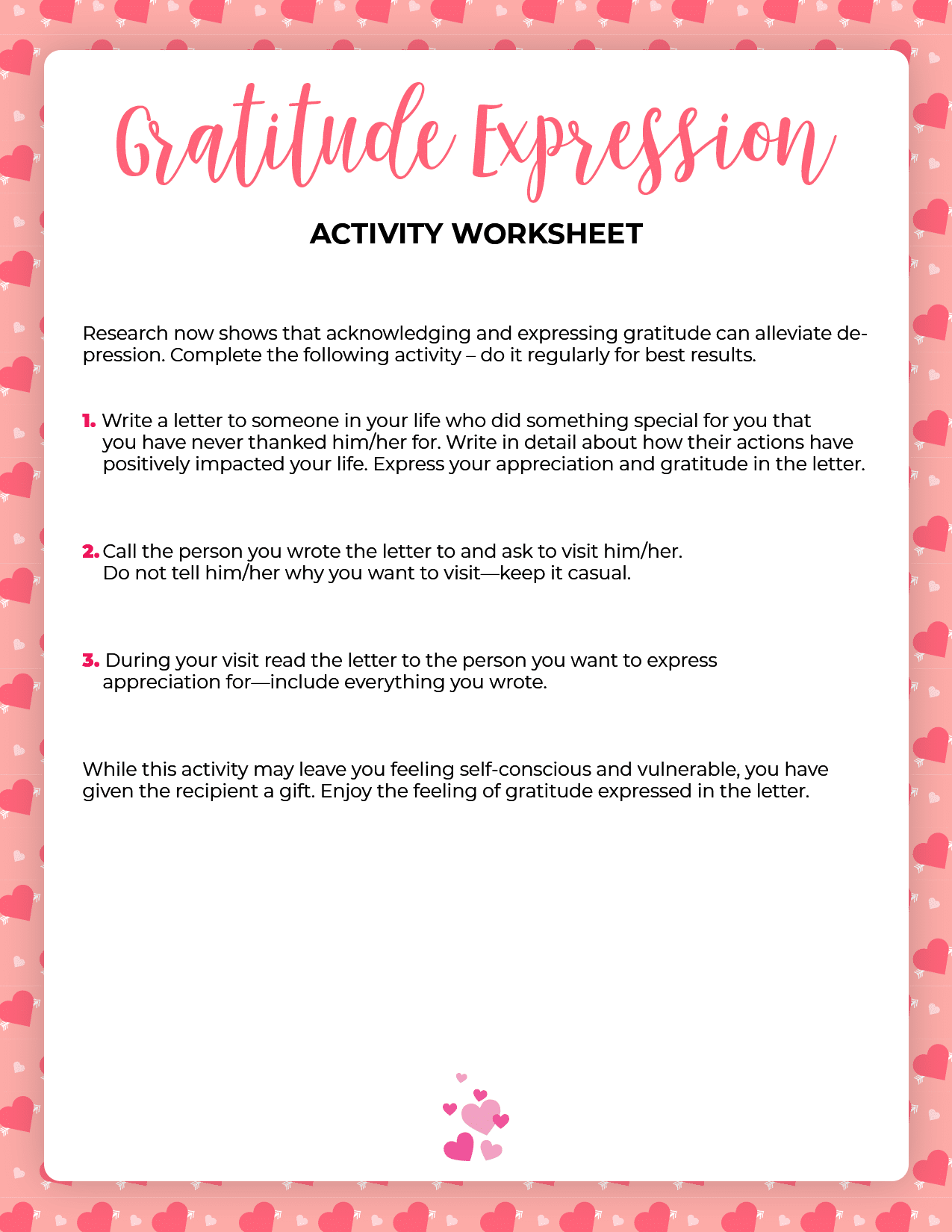 Free Printable Gratitude Worksheets