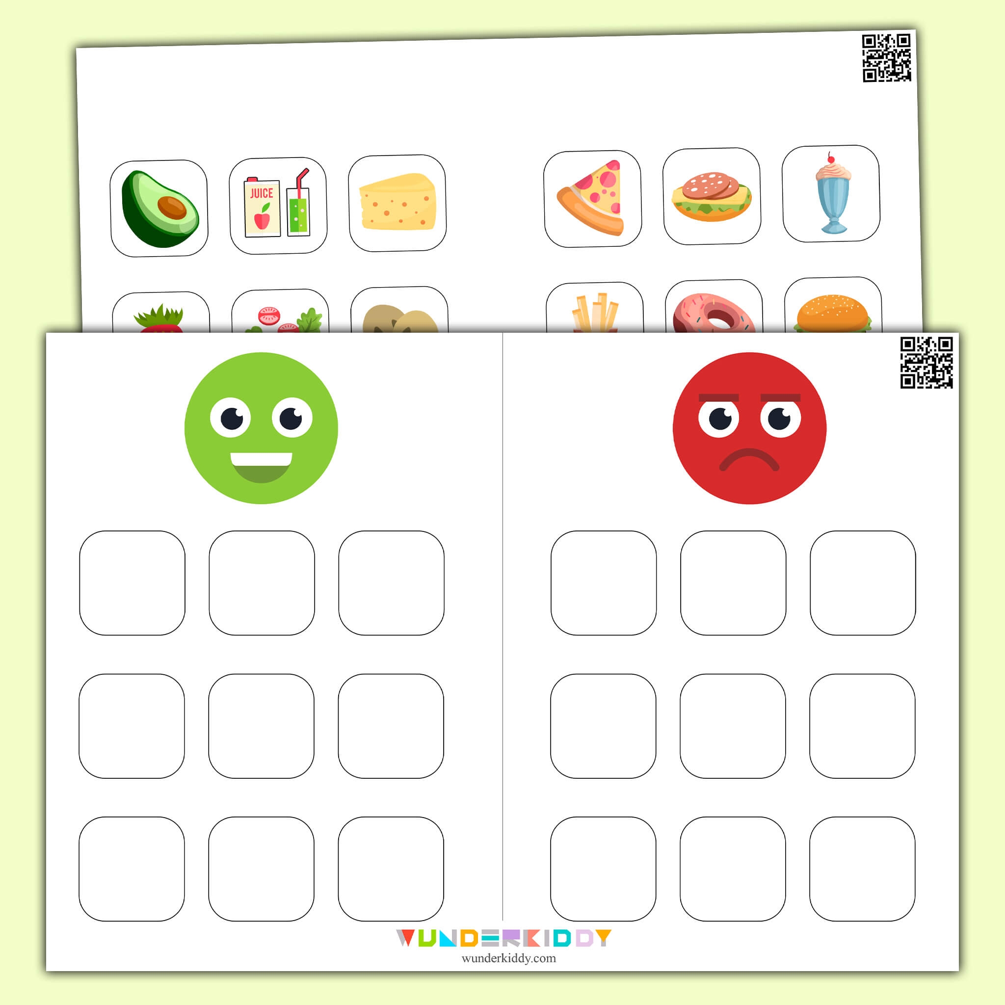 Printable Healthy And Unhealthy Food Worksheet Pdf