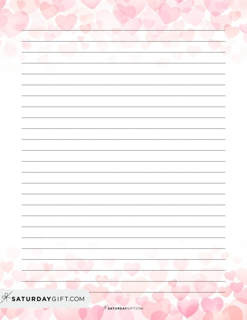 Printable Letter Paper 37 Cute Decorative Writing Papers SaturdayGift