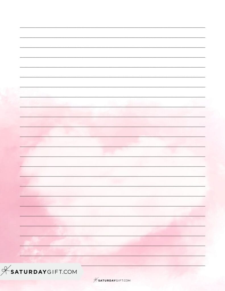 Printable Letter Paper 37 Cute Decorative Writing Papers SaturdayGift