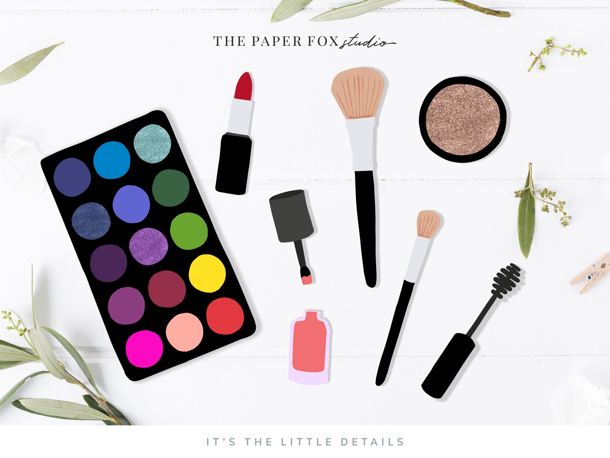 Printable Makeup Pretend Play Kit Print At Home Kids Toys Printable Coloring Pages Printable Dramatic Play Props 8001 Etsy