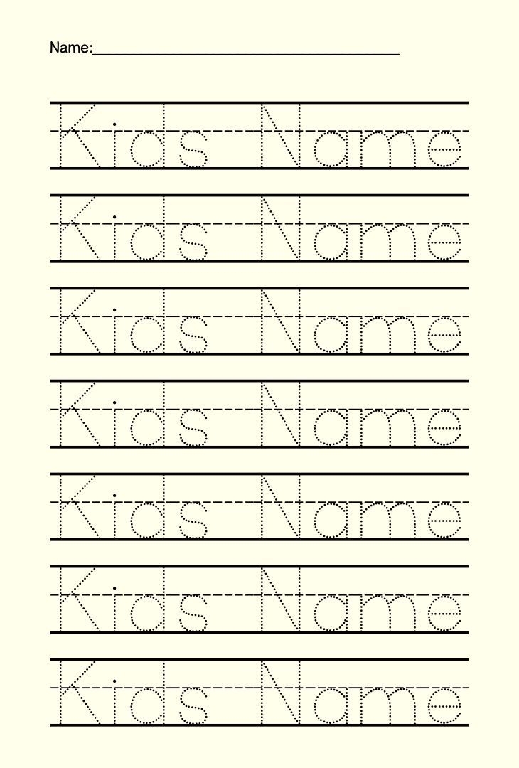 Printable Name Tracing Worksheets
