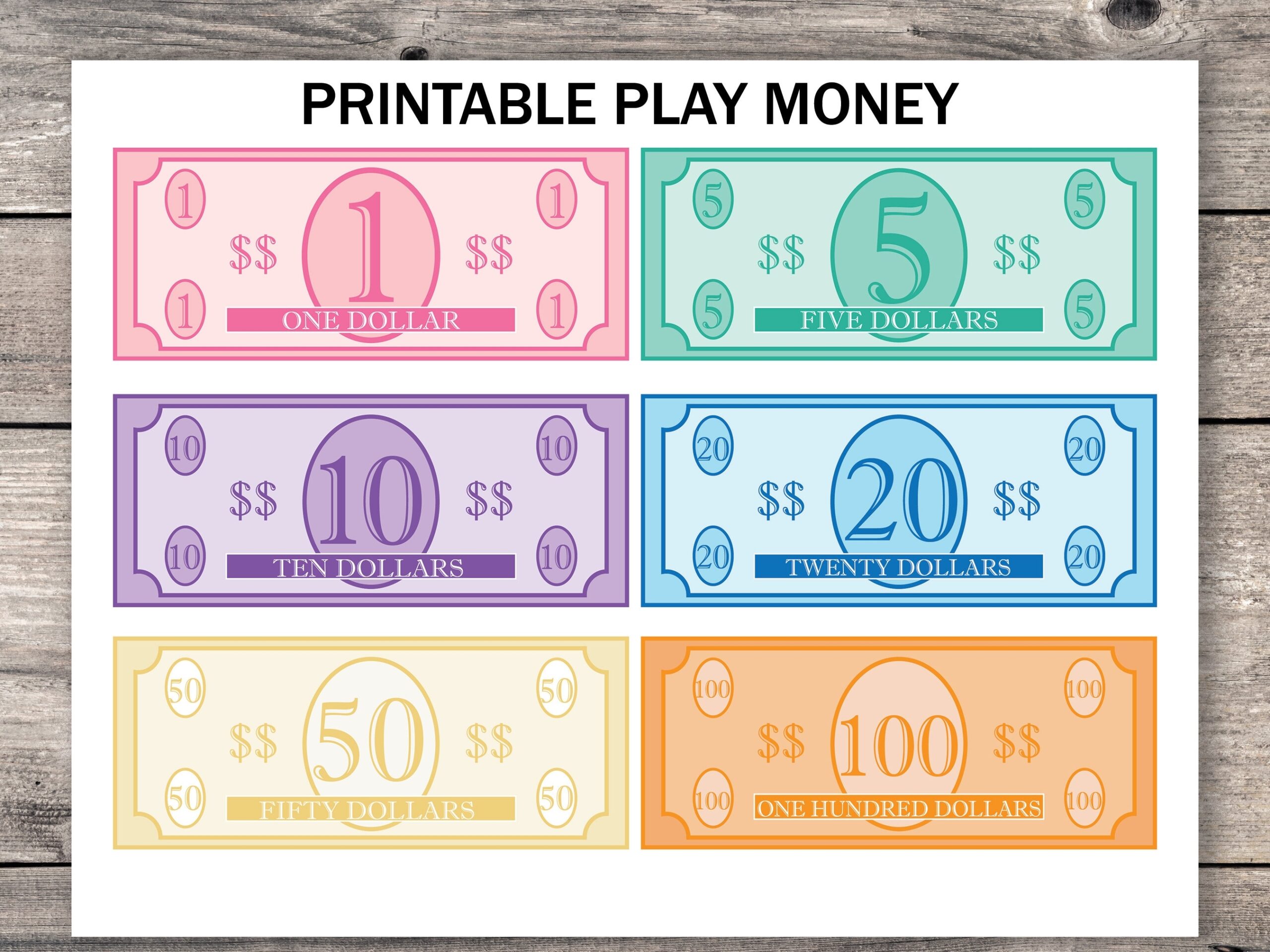 Paper Money Printable