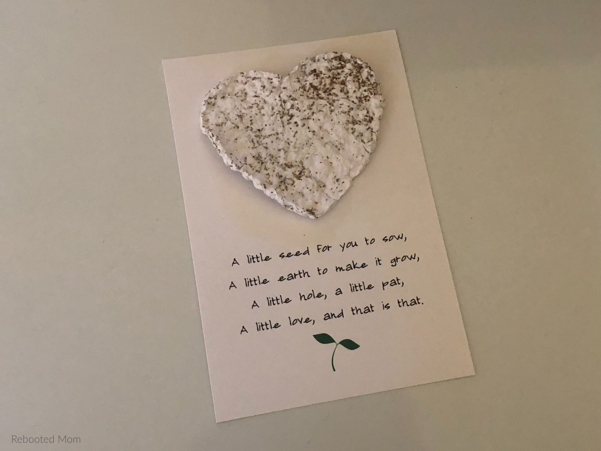 Printable Seed Paper Card