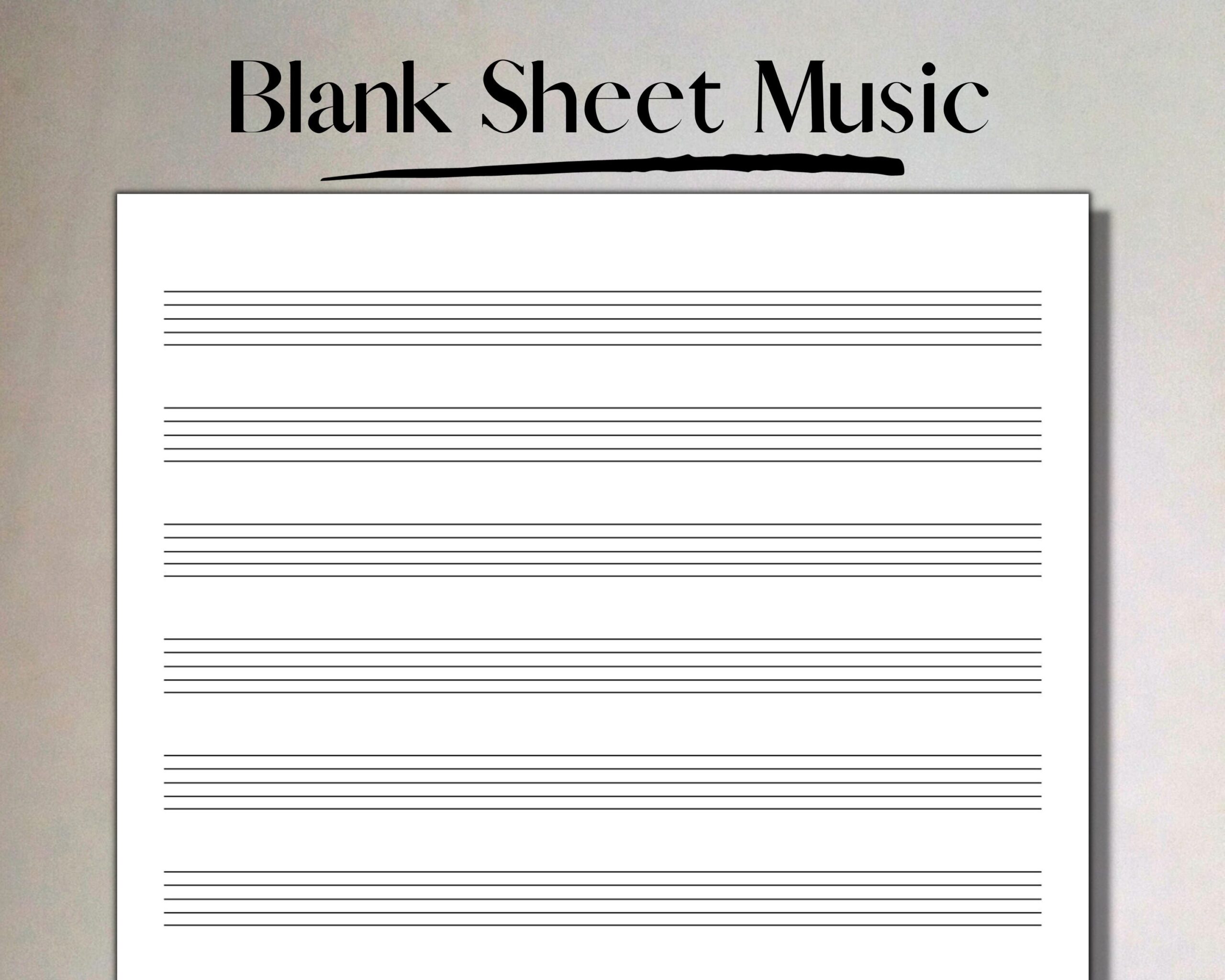 Printable Music Paper
