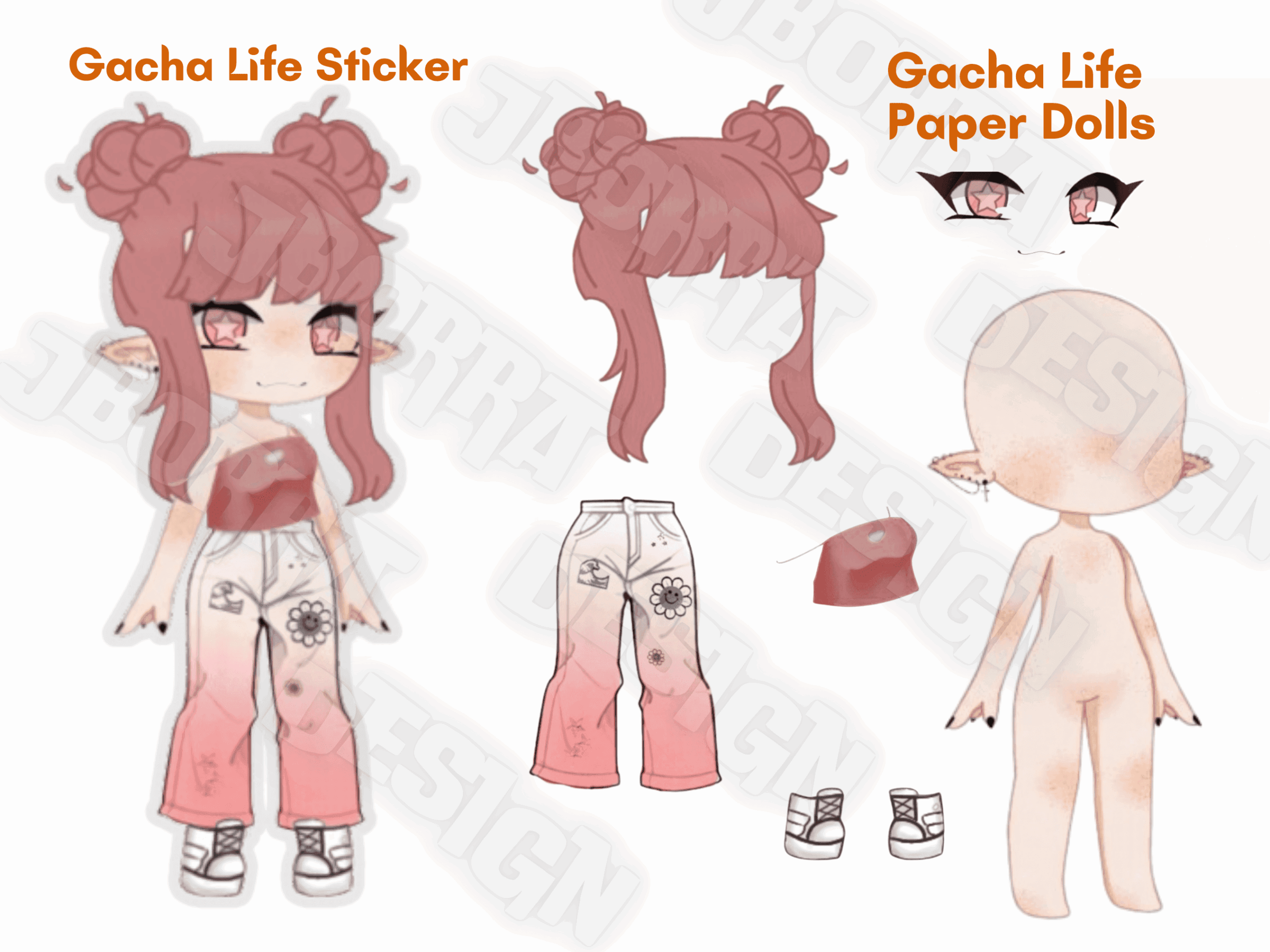 Gacha Life Paper Doll Printable