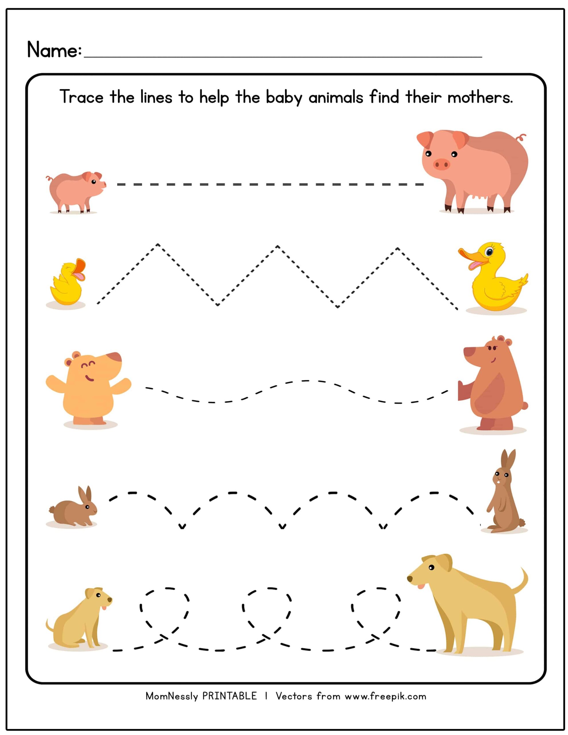 Printable Tracing Lines Worksheets Tribobot X Mom Nessly Worksheets Library