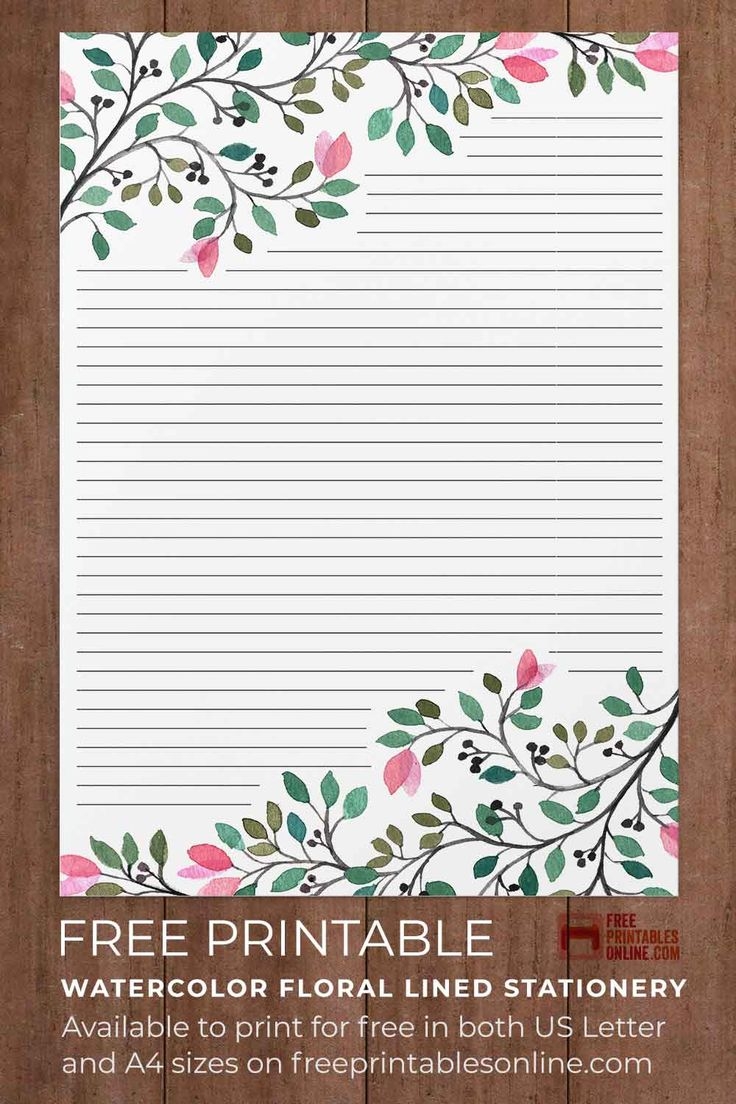 Printable Stationery Paper