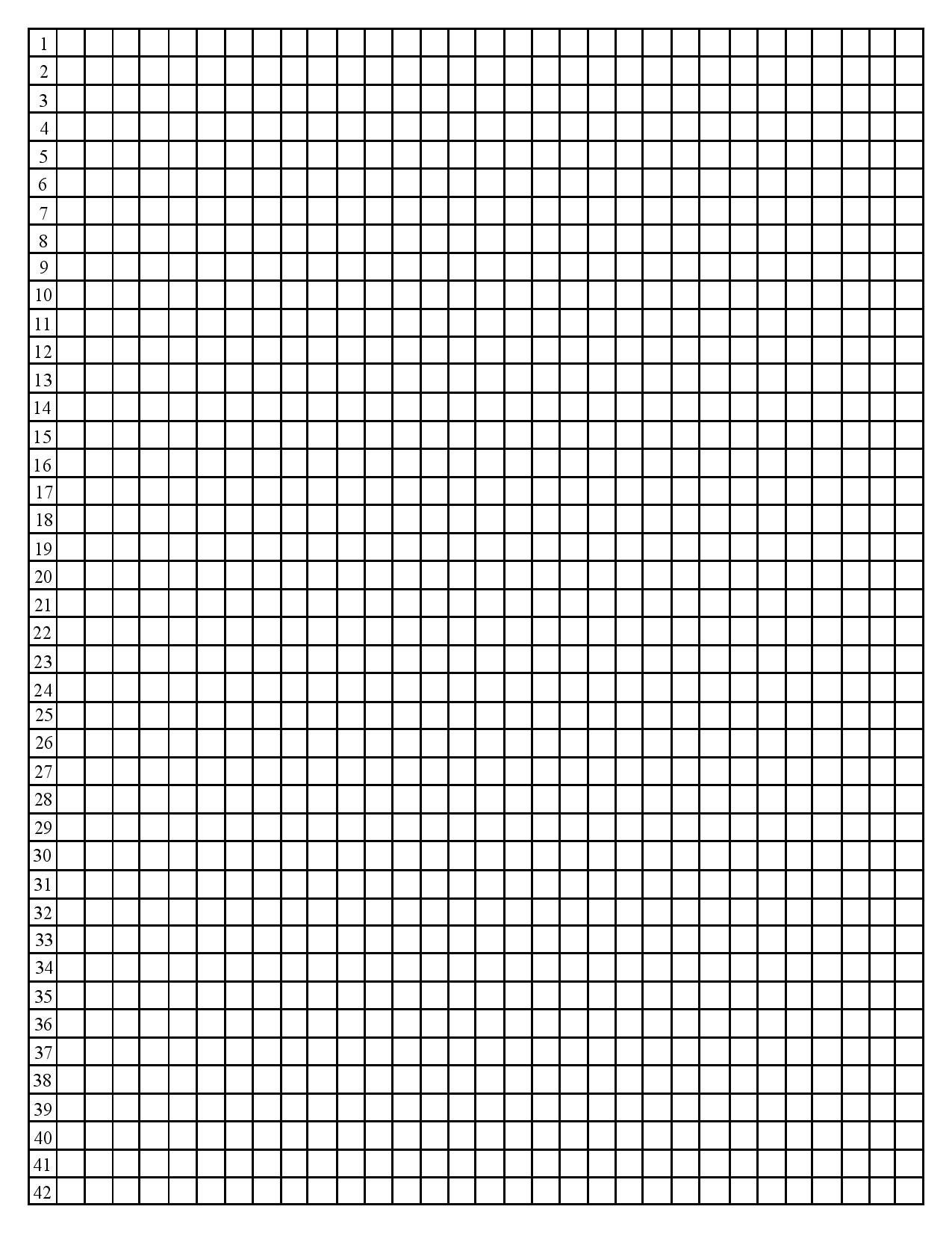 Math Graph Paper Printable
