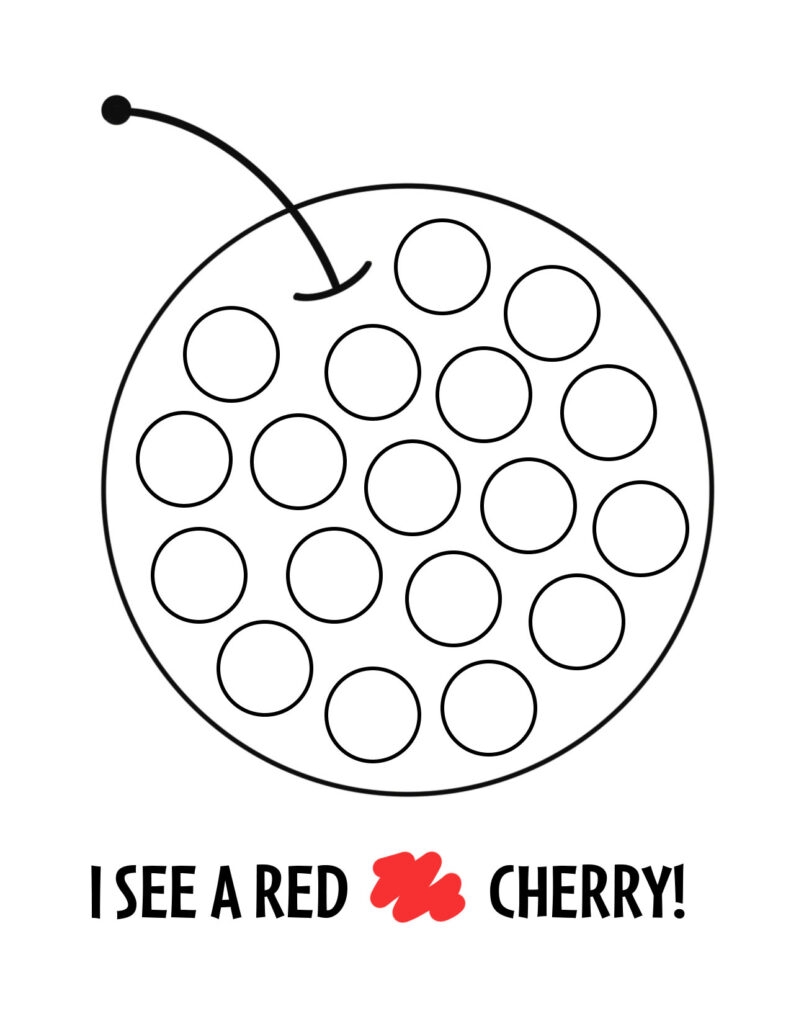 Printable Color Red Worksheets For Preschool