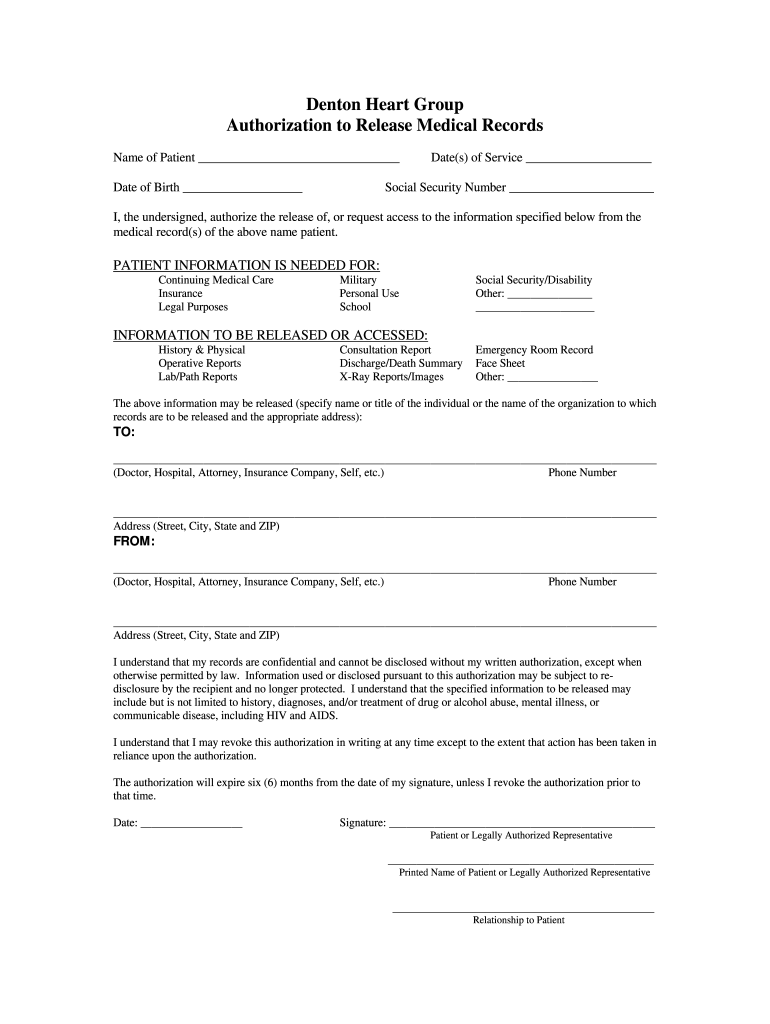 Release Of Information Form Fill Online Printable Fillable Blank PdfFiller