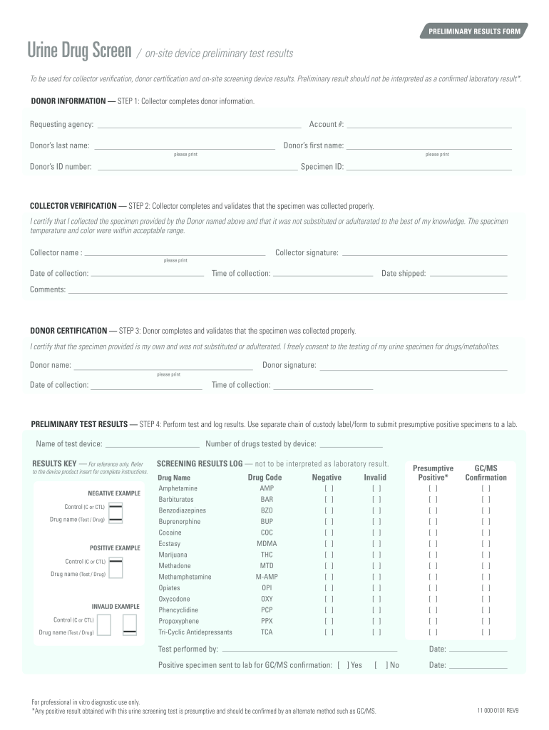 Results Drug Form Fill Online Printable Fillable Blank PdfFiller