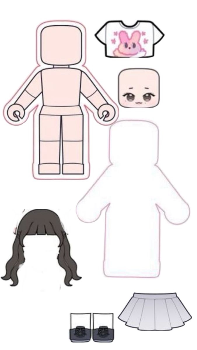 Roblox Girl Paper Dolls Paper Dolls Diy Paper Doll Template