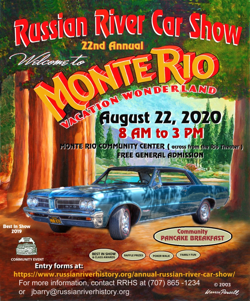Russian River Car Show August 22 2020 Russian River Historical Society