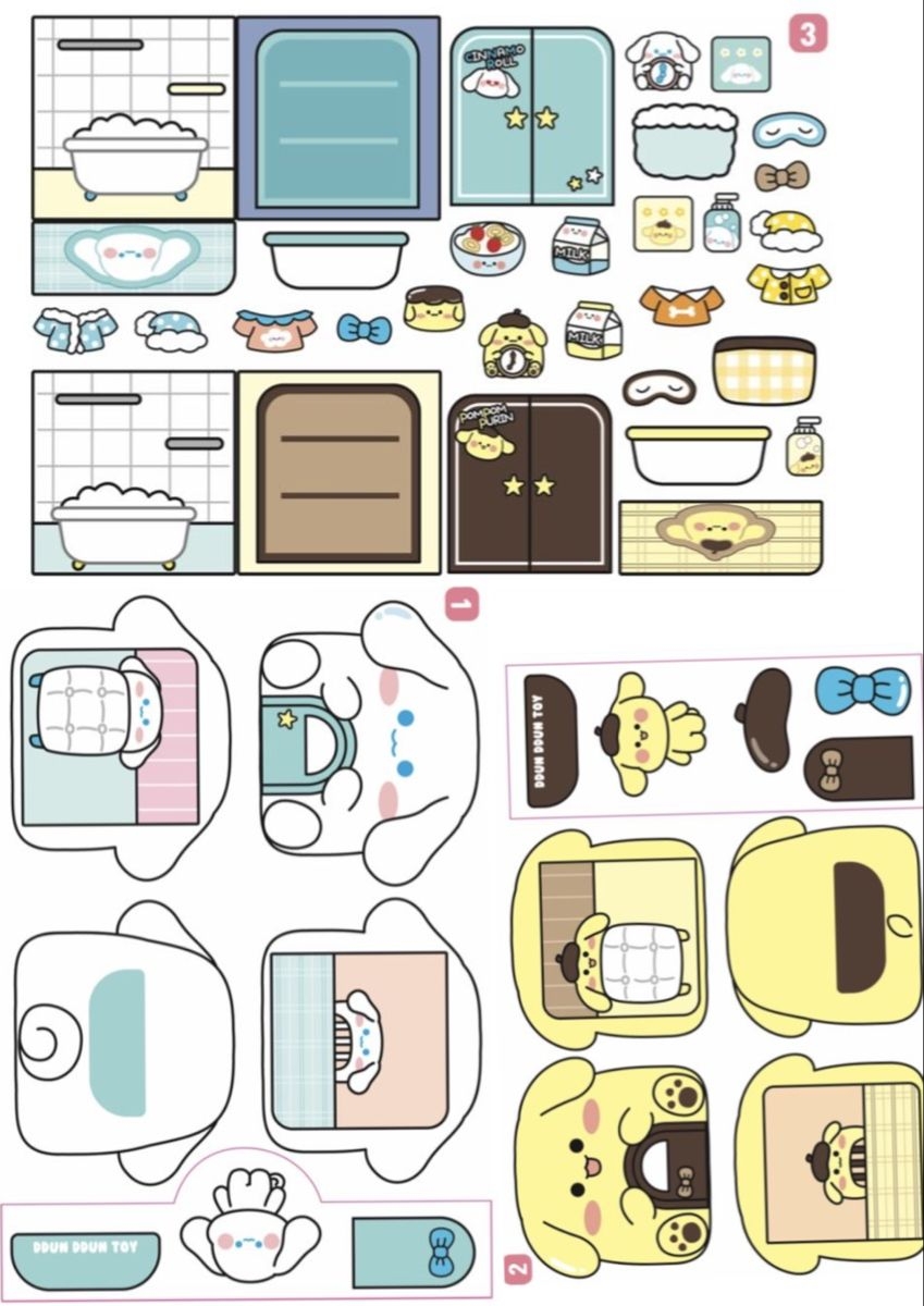 Sanrio Printable Crafts Printable Party Favors