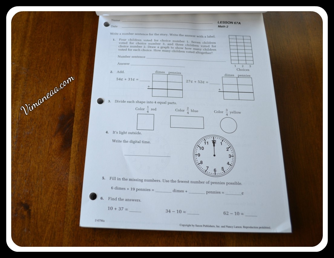 Free Printable Saxon Math Worksheets