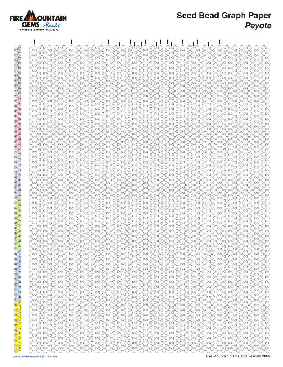 Seed Bead Graph Paper Template Download Printable PDF Templateroller