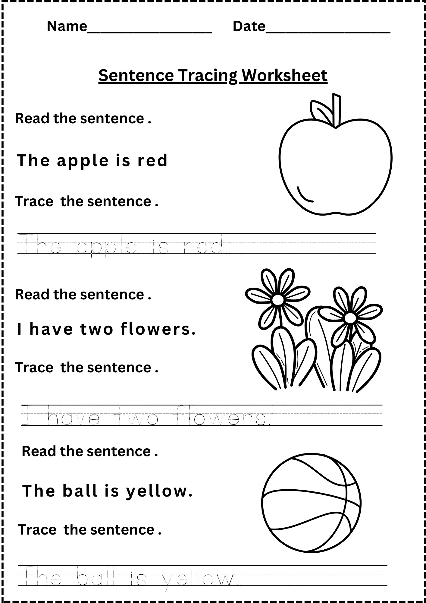 Free Printable Writing Sentences Worksheets