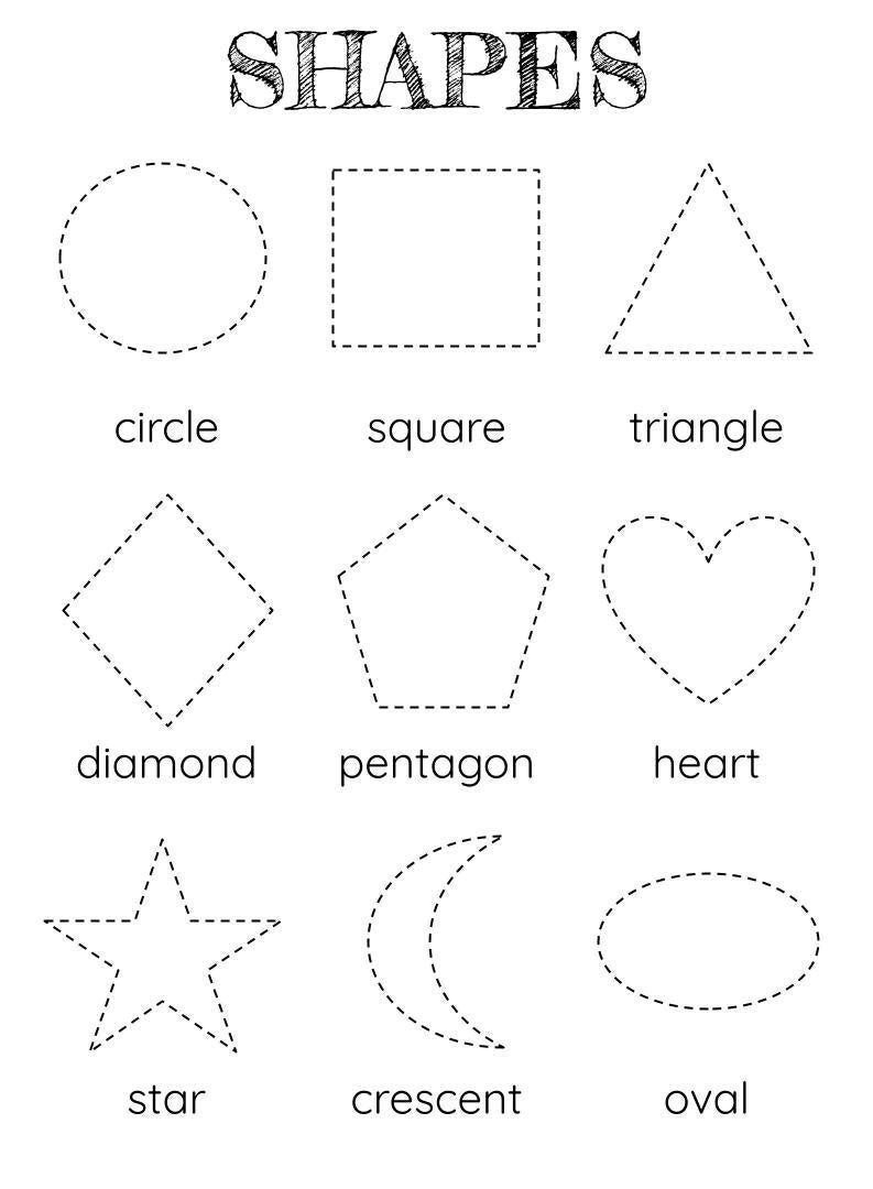 Shapes Worksheets Printable