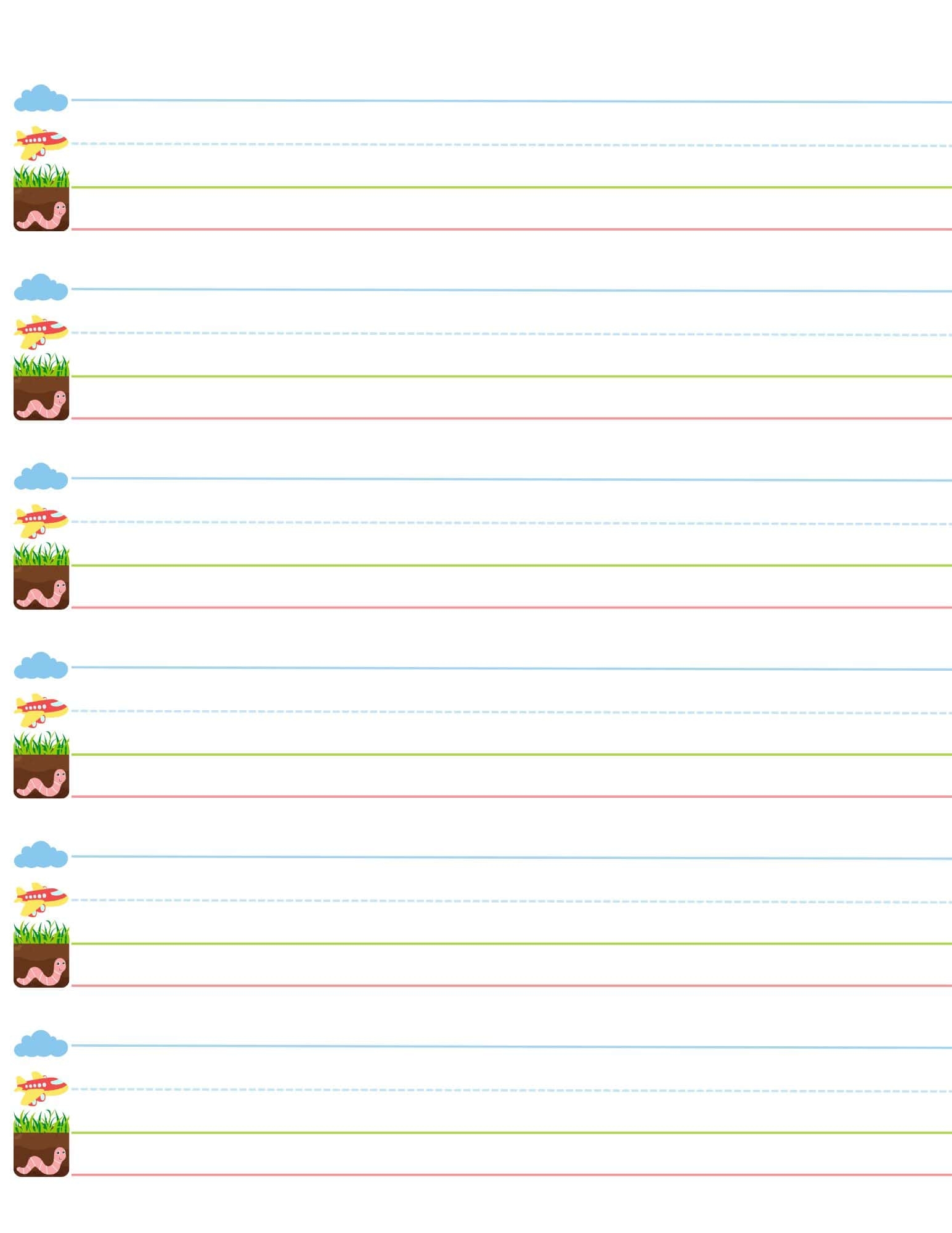 Free Printable Kindergarten Paper Free Printable Kindergarten Paper