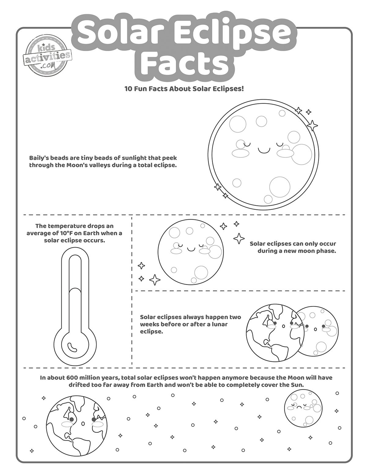 Solar Eclipse Facts Printables Tips To Watch The Next Solar Eclipse Kids Activities Blog