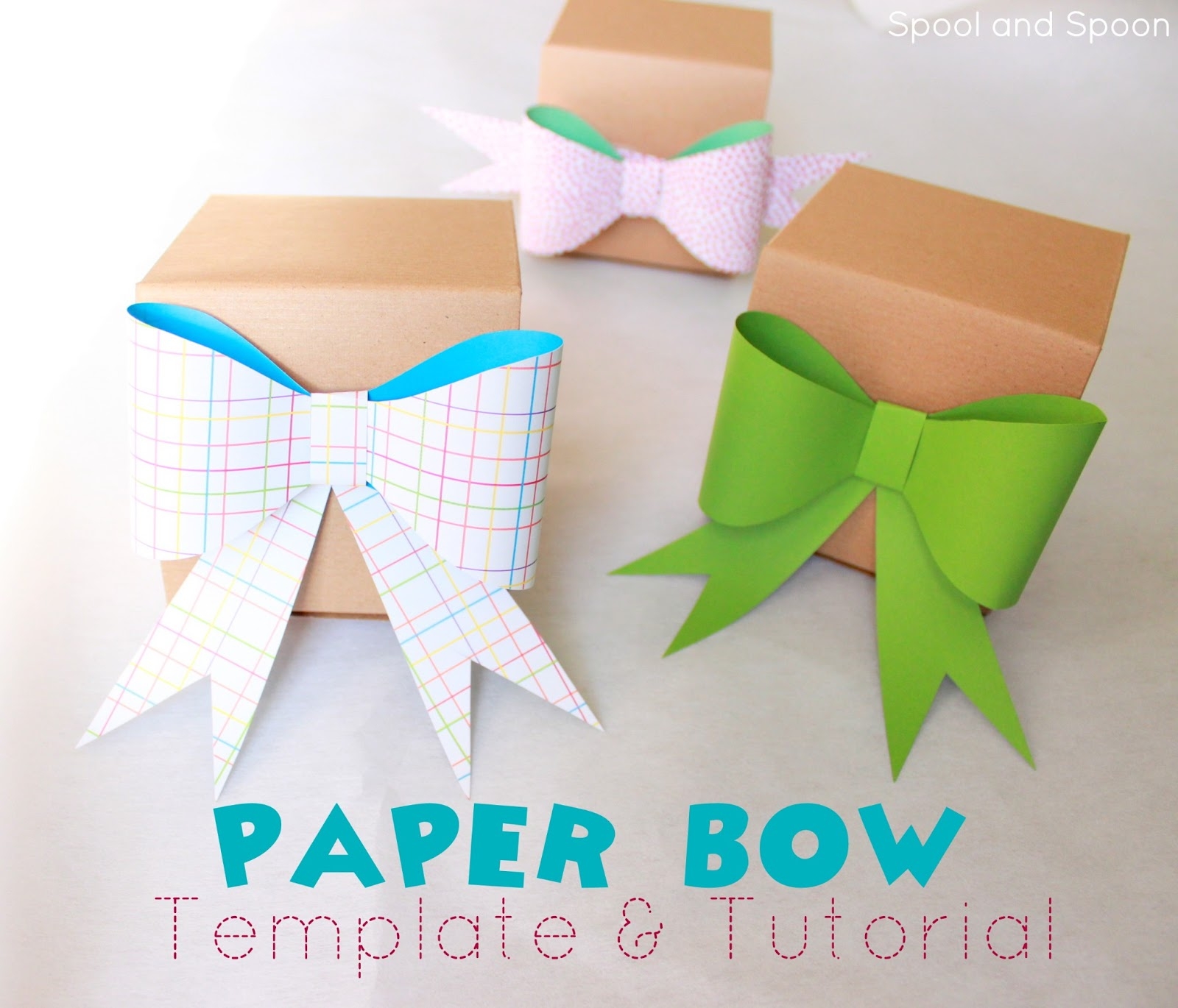 Printable Paper Bow Template
