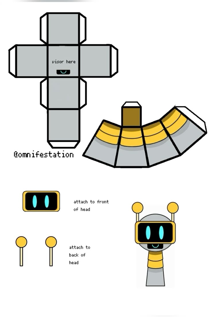 Sprunki Papercraft Paper Doll Printable Templates Paper Doll Template Paper Crafts