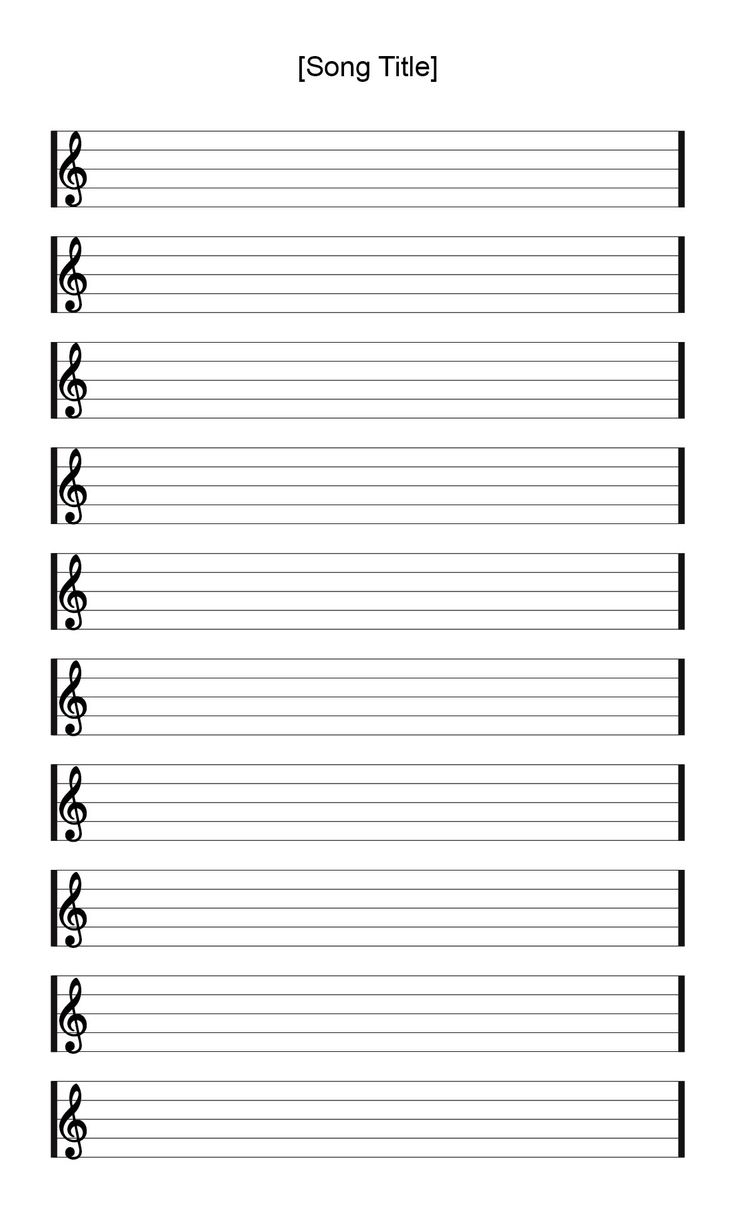 Free Staff Paper Printable
