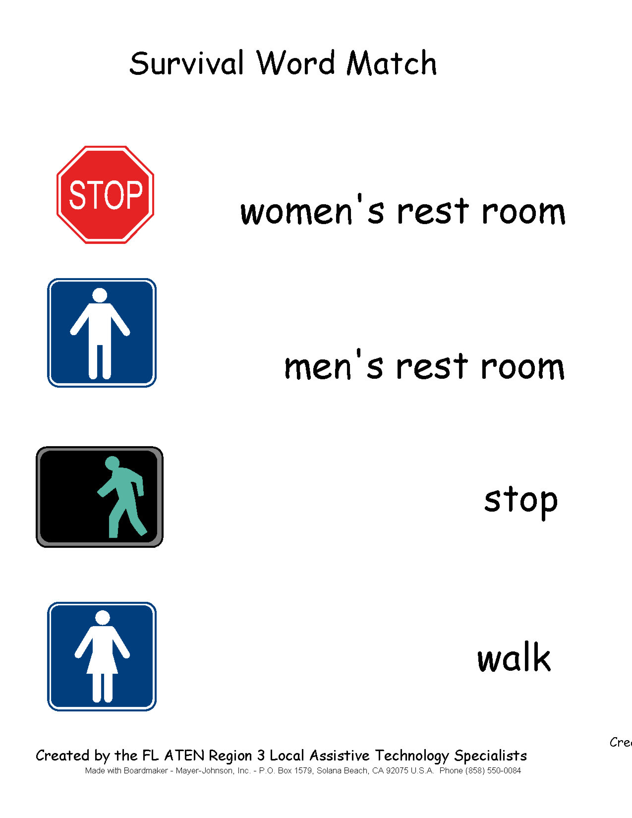 Free Printable Community Signs Worksheets Pdf
