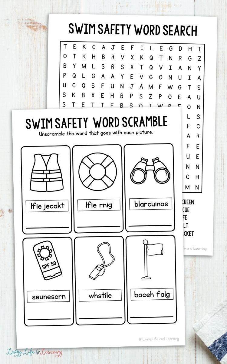 Free Printable Water Safety Worksheets