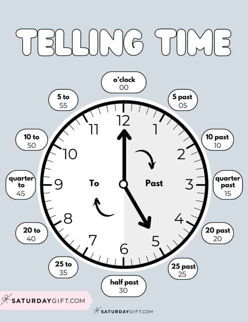 Learning Time Worksheets Printable