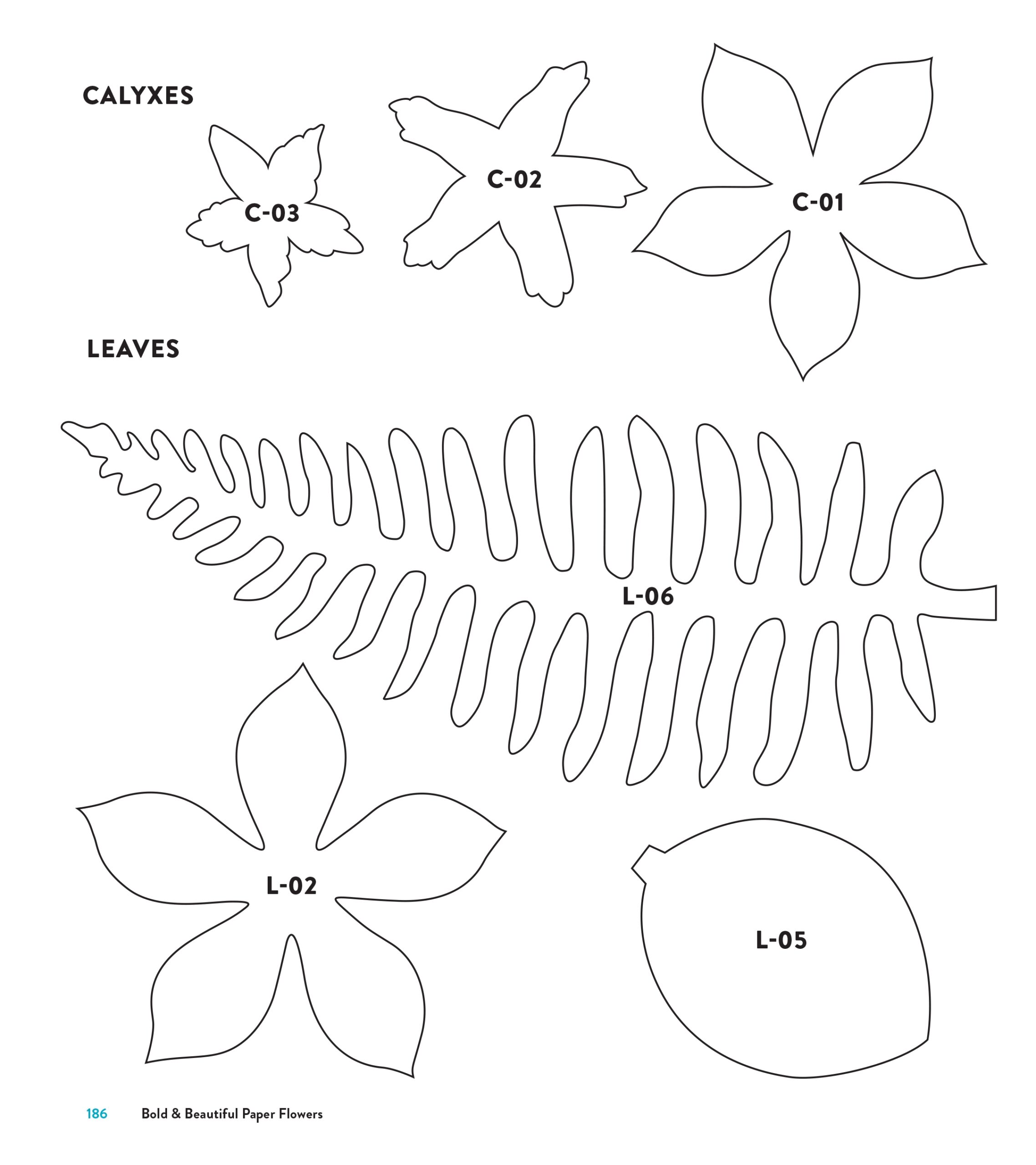 Free Paper Flower Templates Printable