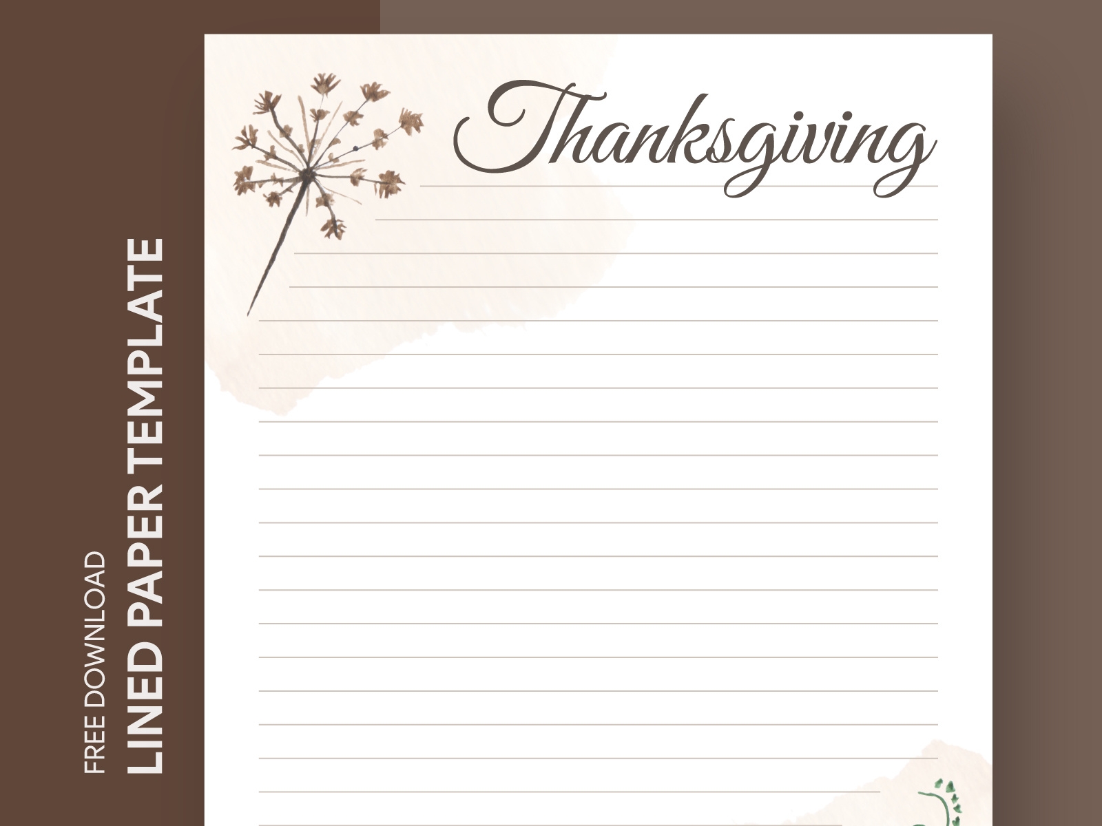 Free Printable Thanksgiving Writing Paper