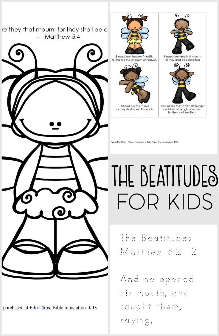 The Beatitudes For Kids Printable Pack