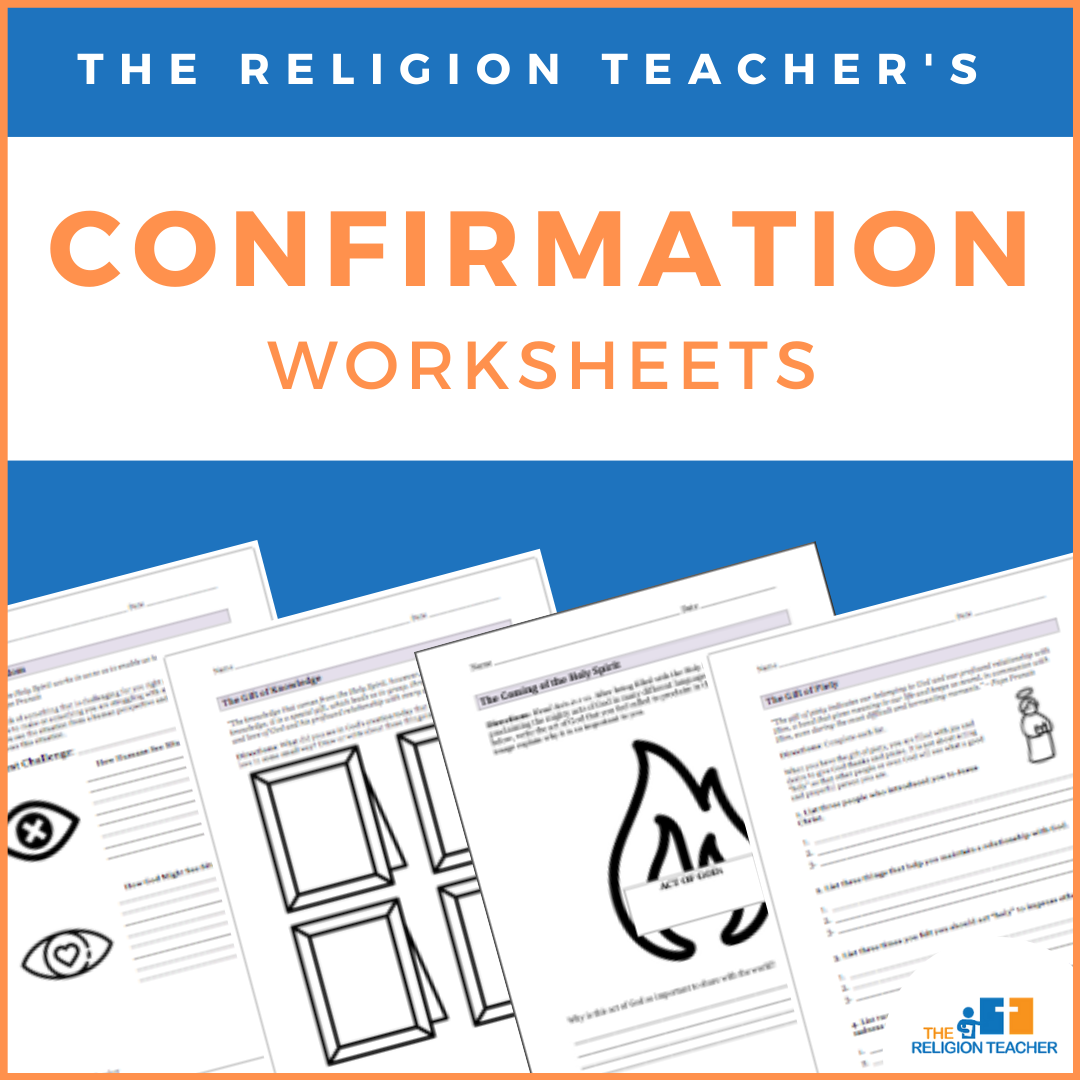 The Religion Teacher s Confirmation Worksheets The Religion Teacher Catholic Religious Education