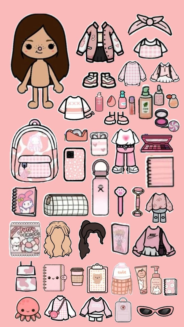Toca Boca In 2025 Paper Doll Template Paper Dolls Hello Kitty Crafts