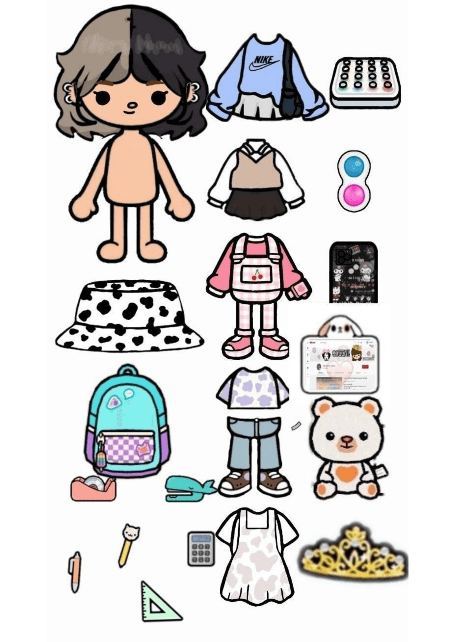Toca Boca Paper Doll Printable Pdf