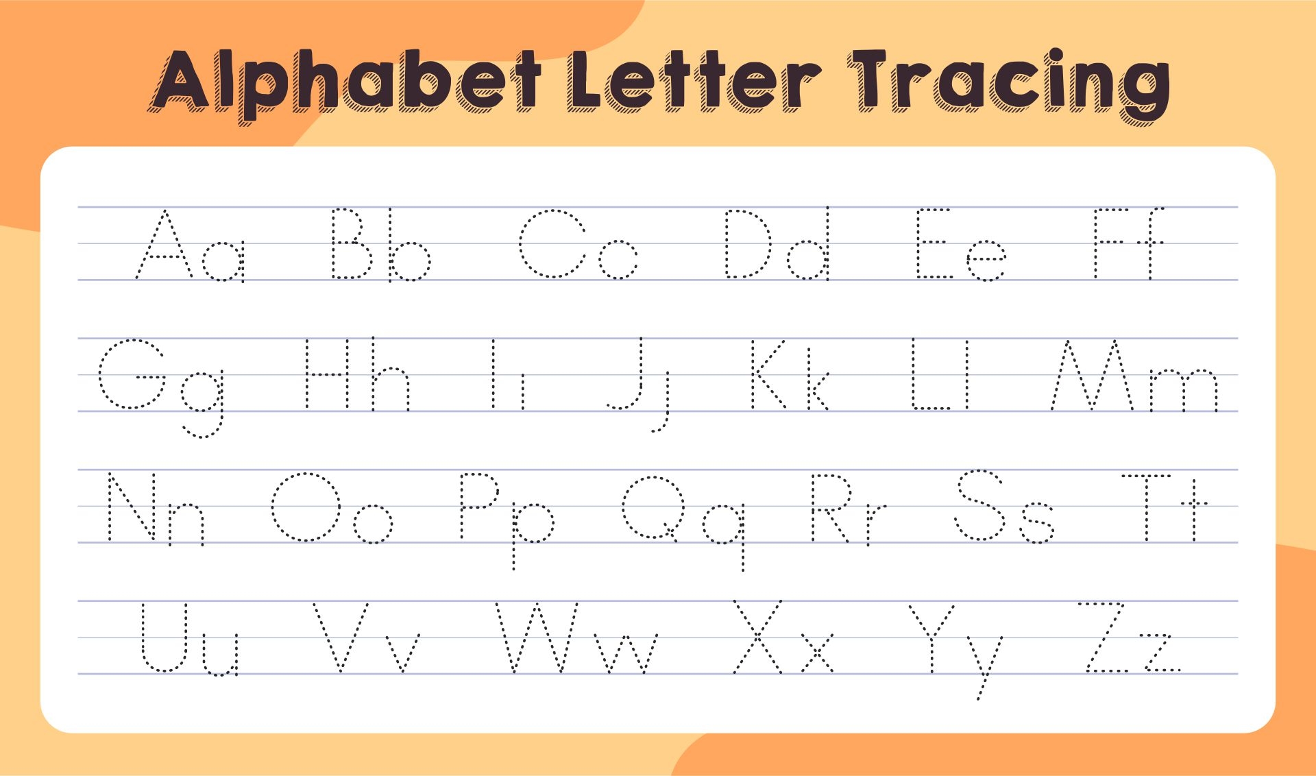 Free Printable Abc Tracing Worksheets