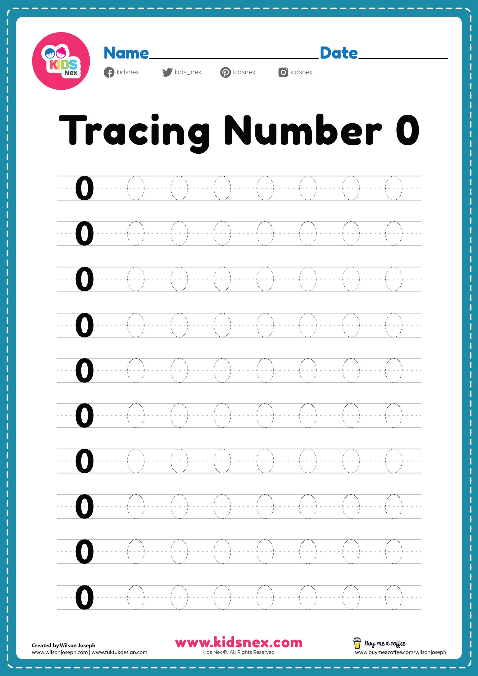 Printable Number Tracing Worksheets Pdf