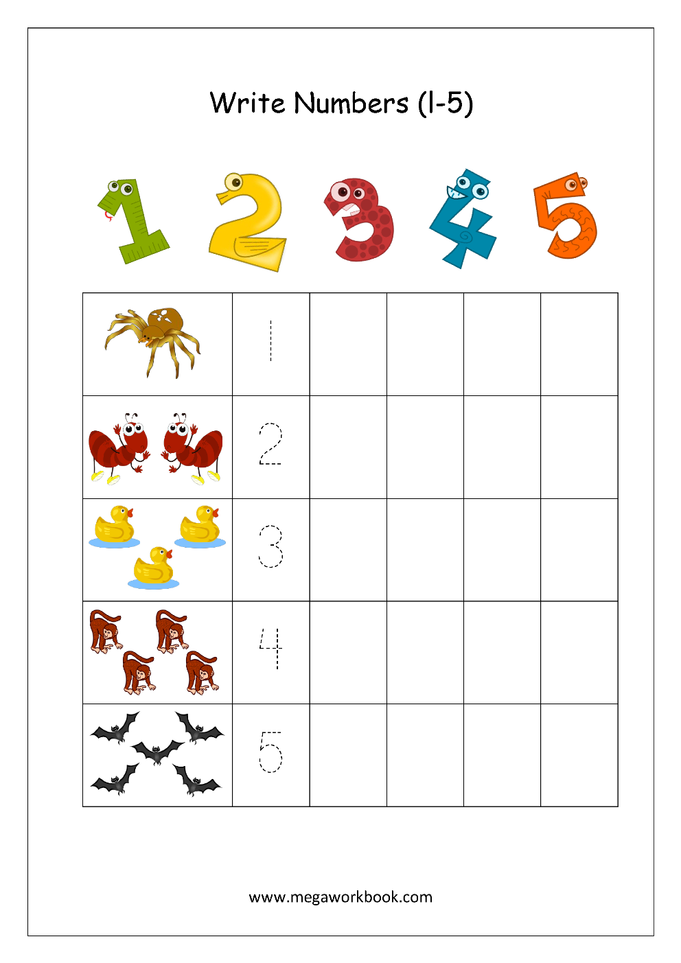Tracing Numbers Number Tracing Worksheets Tracing Numbers 1 To 10 Number Writing Practice MegaWorkbook